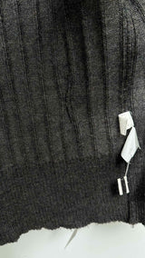 Comme Des Garcons Homme Zip-up Rib Long Cardigan