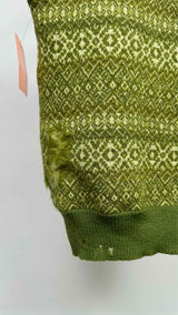 Margiela Distressed Jacquard Knit Vest