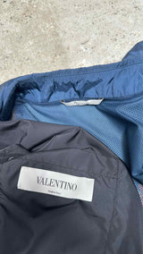 Valentino Feather-Printed Coach Jacket