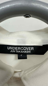 Undercover N/S Raw-Edge Ruffle Buttoned Top