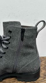 Jimmy Choo Whipstitch-Trim Combat Boots