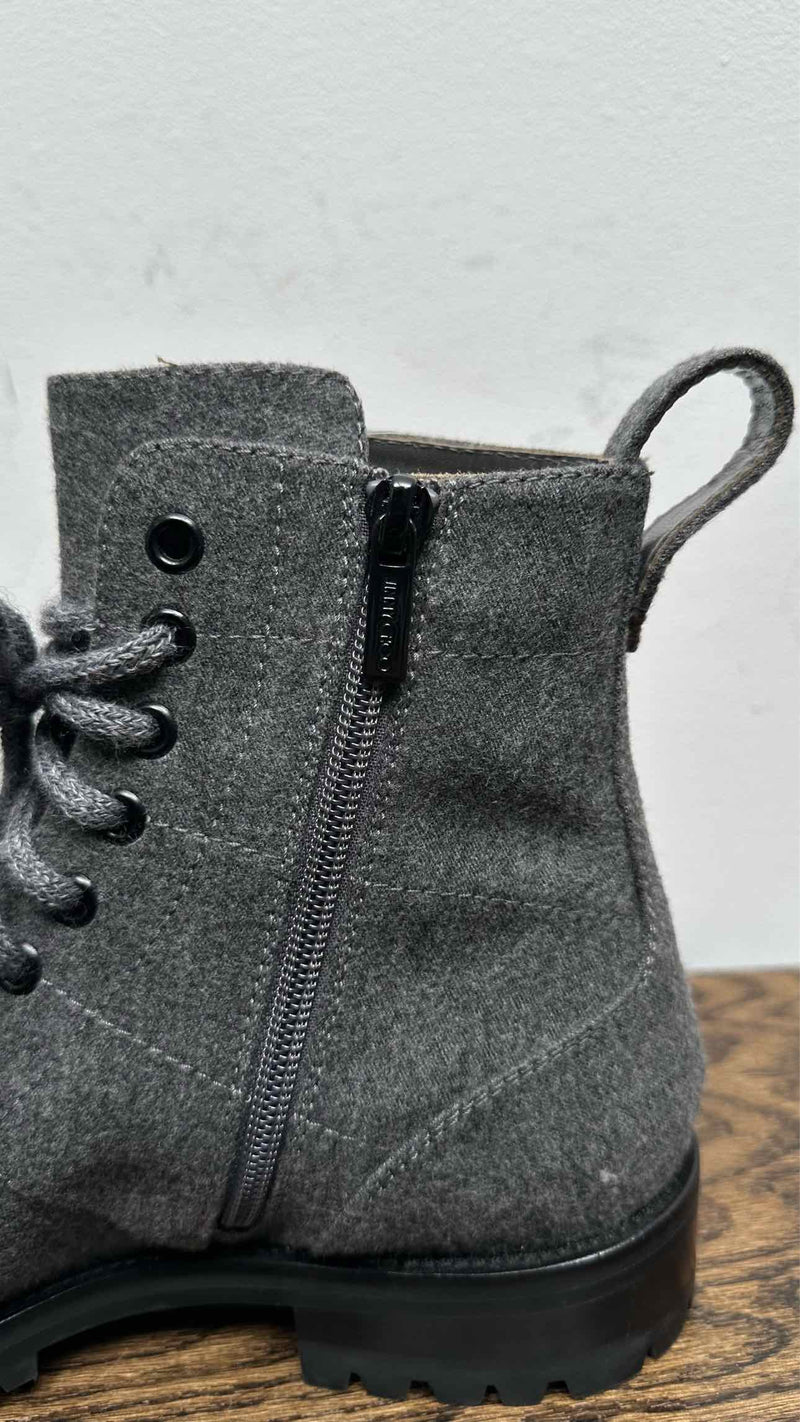 Jimmy Choo Whipstitch-Trim Combat Boots