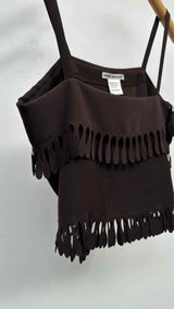Issey Miyake Fringed Square Wrap Camisole