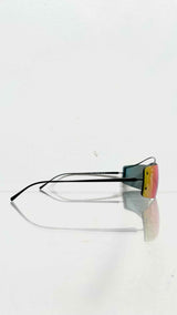 PRADA SPR61V Rimless Rectangular Shield Sunglasses
