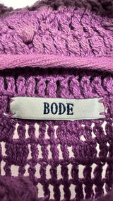 Bode Camp-collar Crochet Shirt