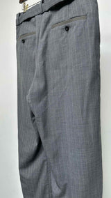 Sacai Pin-stripe Belted Wide Pants