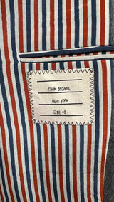 Thom Browne Metal-button Cashmere Blazer Jacket