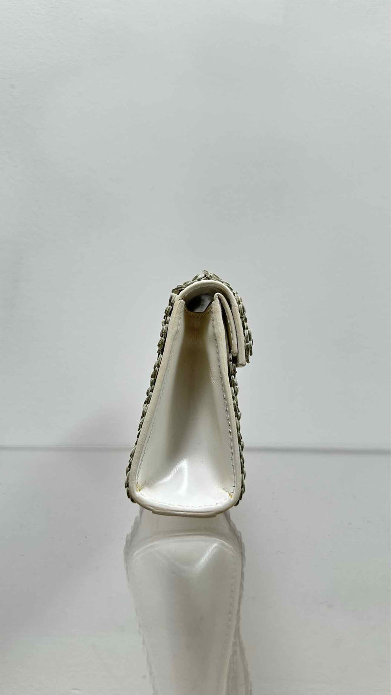 Alaia Flower Embroidered Clutch Bag