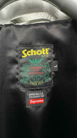 Schott X Supreme Leather Racer Jacket