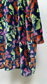 Comme Des Garcons Faux-fur Multi-bow Printed Coat