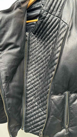 Helmut Lang Leather Down Jacket