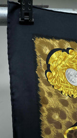Hermes Casques et Plumets Silk Scarf