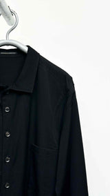 Yohji Yamamoto Pour Homme Bottom-wrapped Paneled Wool Coat