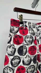 Comme Des Garcons Homme Plus X FORNASETTI Wide Printed Shorts
