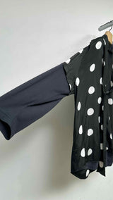 Balenciaga L/S Polka-dot Pussy-bow Blouse