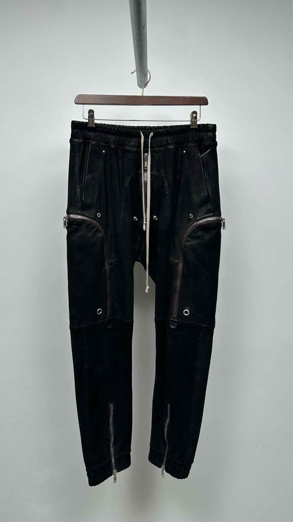 Rick Owens Bauhaus Leather Cargo Pants