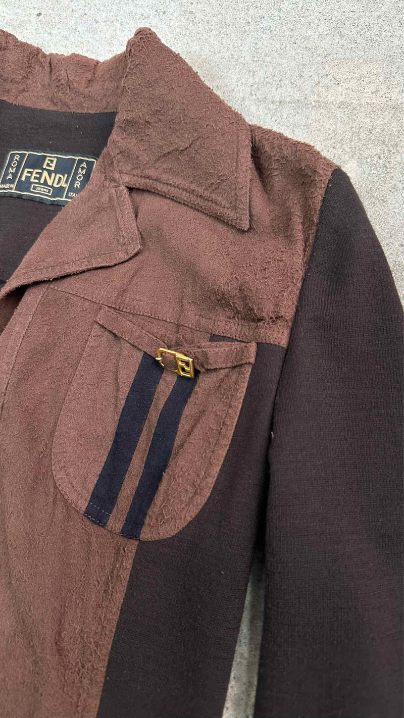 Fendi Suede Docking Knit Set-up
