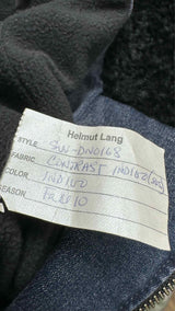 Helmut Lang Fur-collar Dolman Sleeves Hybrit Denim Jacket