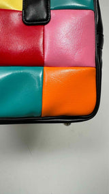 Comme Des Garcons Girl Colorblock Patterned Bag