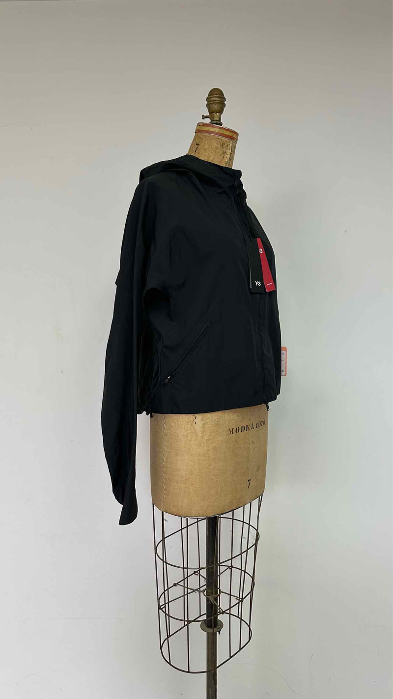 Y-3 Cropped Hooded Running Jacket