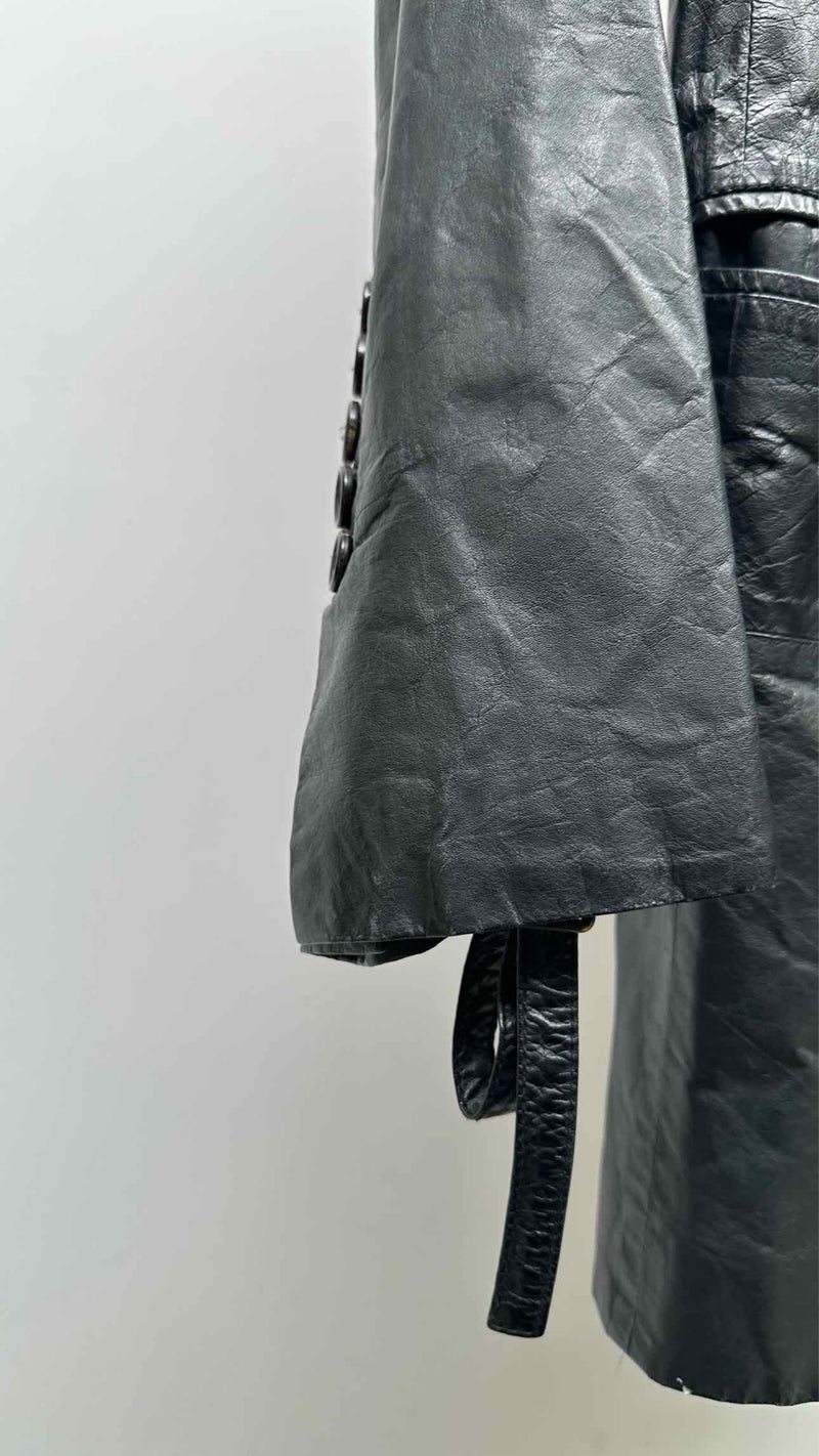 Ann Demeulemeester Leather Coat