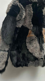 Supreme Patchwork Windstopper Hooded Faux-Fur Jacket