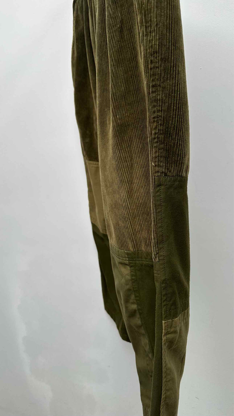 Comme Des Garcons Homme Hybrid Corduroy Cropped Wide Pants