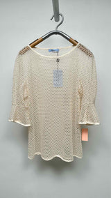 Blumarine S/S Mesh Top