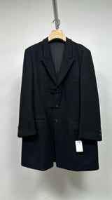Yohji Yamamoto Pour Homme Tailored Cut-Out Button Closure Coat