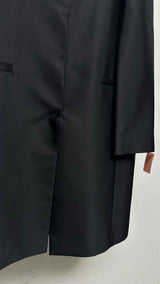 Toteme Collarless Silk Coat