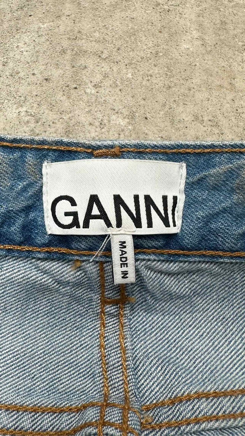 Ganni Spray-effect Boyfriend Jeans