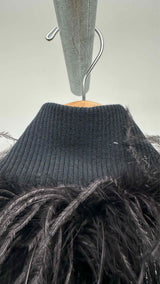 Margiela Leather / Feather Coat