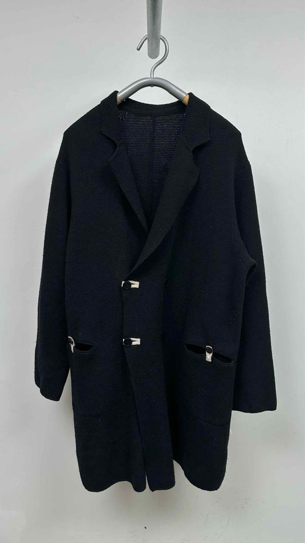 Yohji Yamamoto Pour Homme Double-breasted Knit Coat