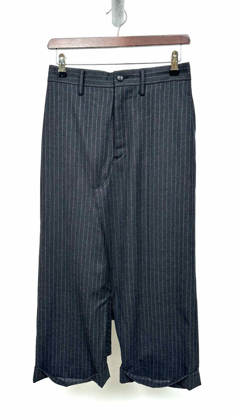 Junya Watanabe High-waisted Drop-crotch Stripe Wide Pants