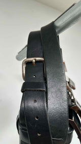 HODAKOVA Buckle Baguette Distressed Bag