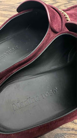 Martin Rose Square-toe Suede Mules
