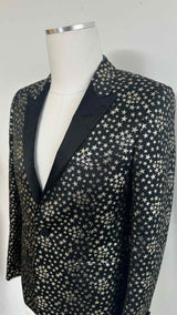 Saint Laurent Star-jacquard Tuxedo Jacket