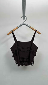 Issey Miyake Fringed Square Wrap Camisole