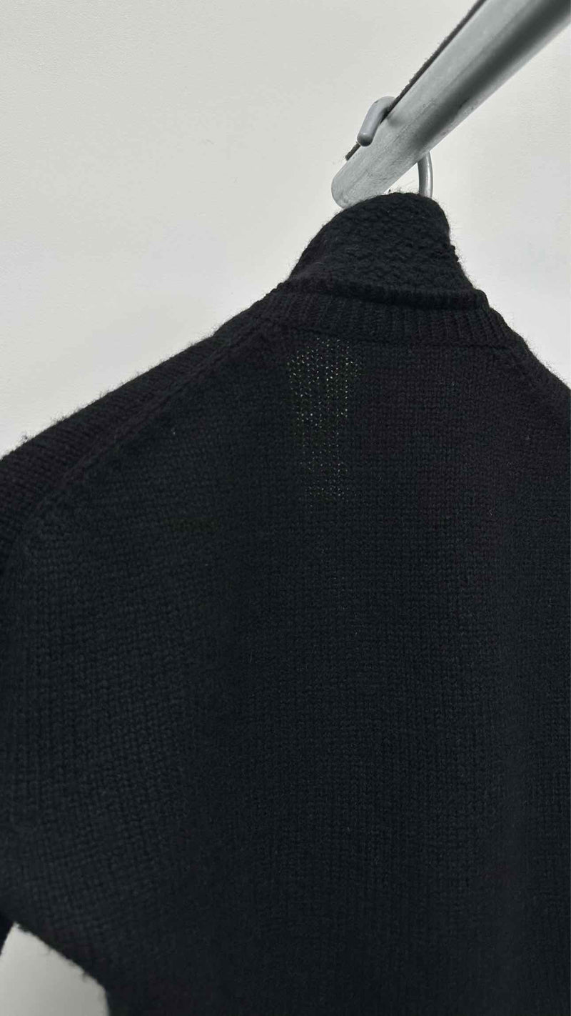 Comme Des Garcons Double-breatsed Boa Knit Jacket