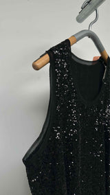 Comme Des Garcons N/S Sequin Tulle Top