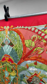 Hermes Amazon Print Silk Scarf