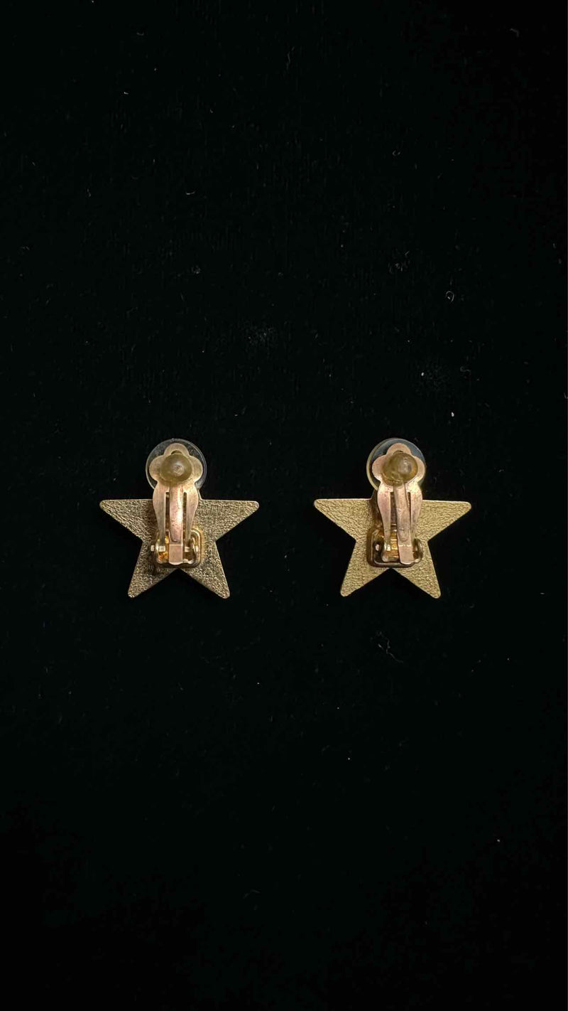 Chanel Star Clip Earrings