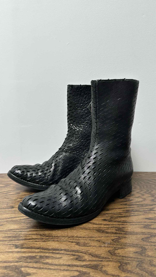 Carol Christian Poell Laser-Cut Tornade-Zip Boots