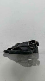 Miu Miu Bleached Leather Buckled Sandals