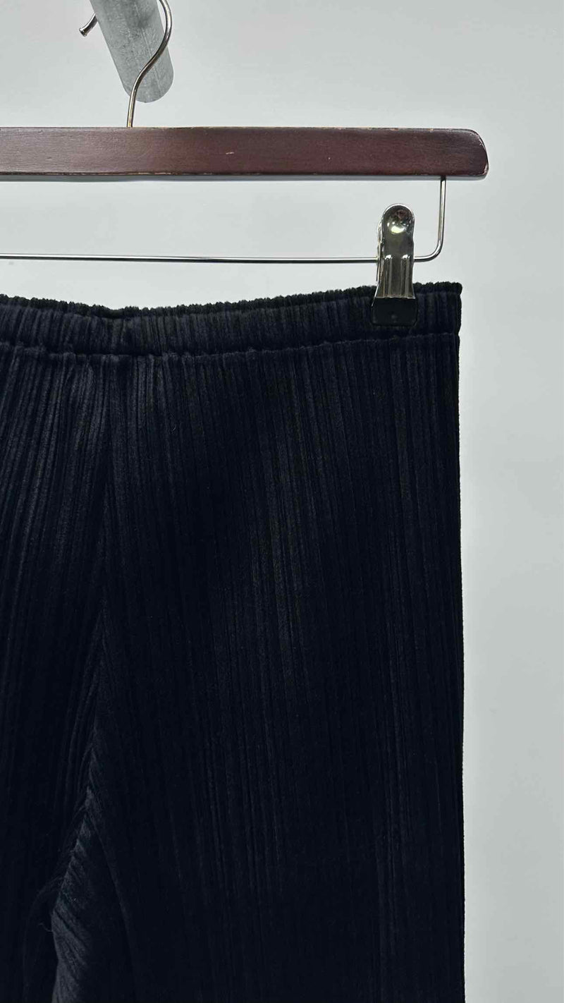 Pleats Please Velvet Pleated Pants