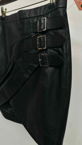 Altuzarra Buckled Leather Skirt