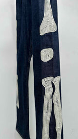 Kapital Kountry Okagilly Skelton Crochet-trim Jeans