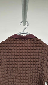 Eckhaus Latta Bubble-texture Polo Shirt