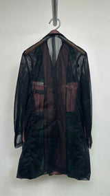 Comme Des Garcons Homme Plus Double-breast Nylon Tulle Coat