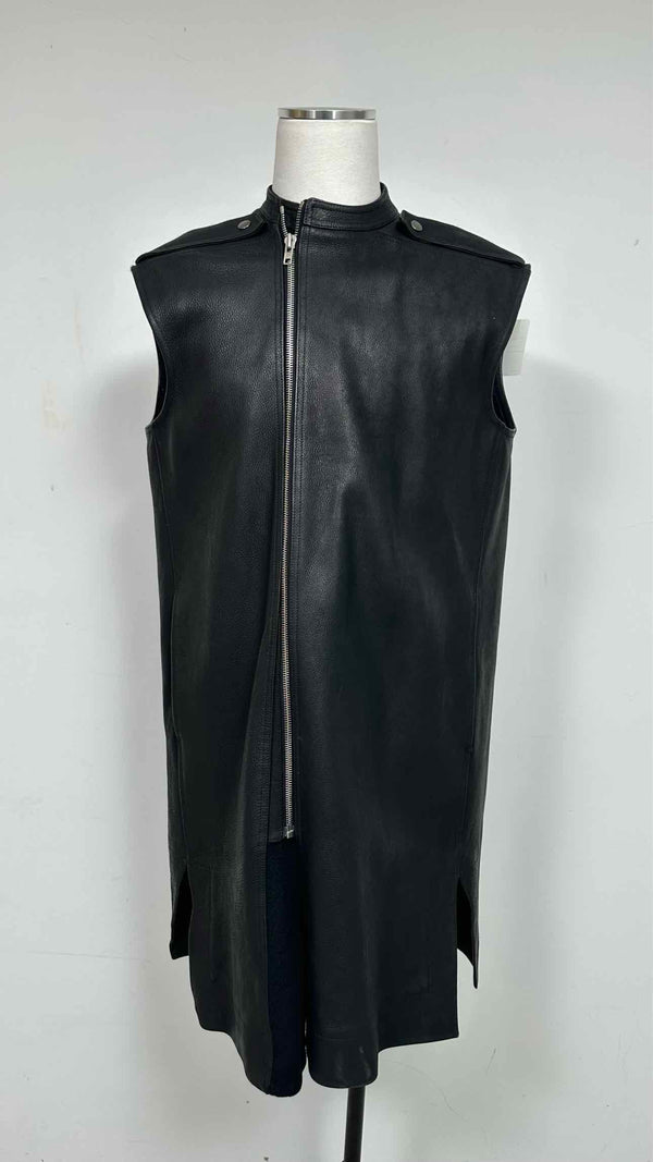 Rick Owens Leather Vest Coat